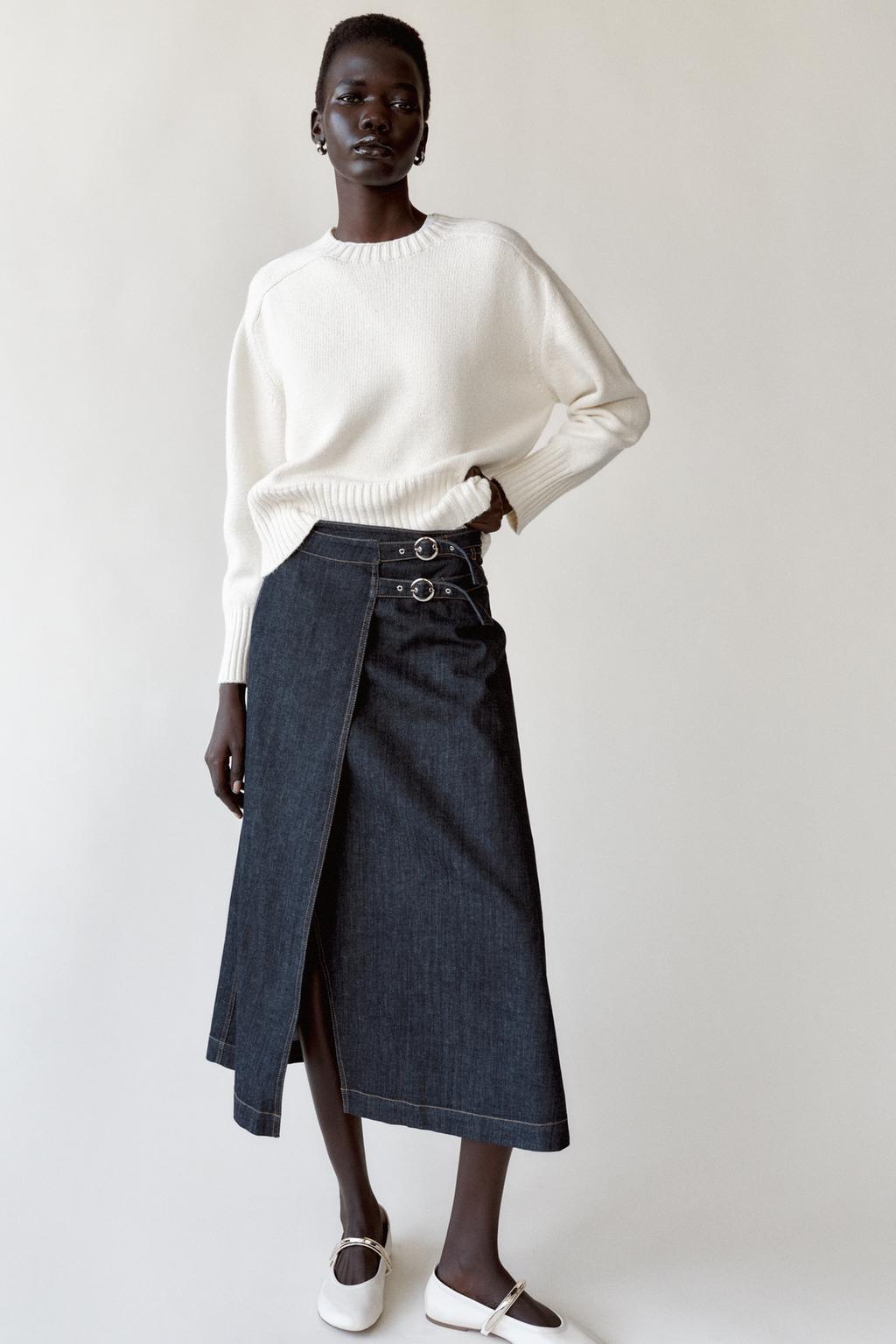 Z1975 Crossover Denim Skirt