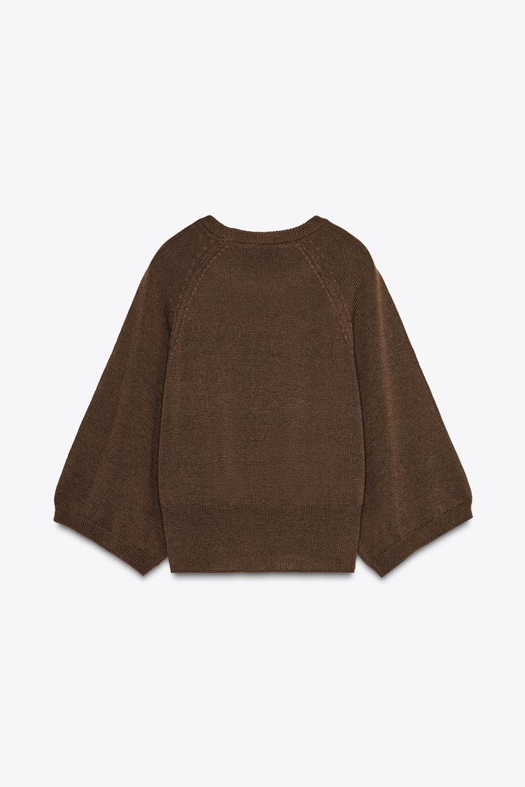 Oversized Sleeve Knit Sweater