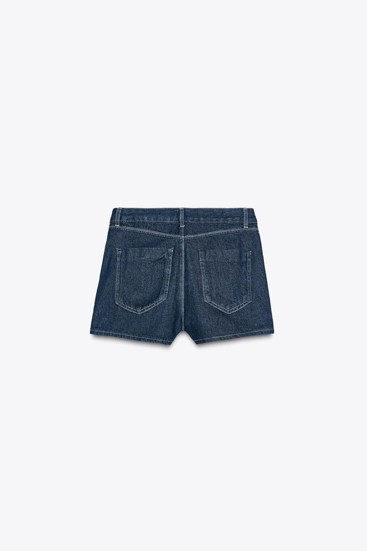 Z1975 Crossover Denim Culotte Skirt