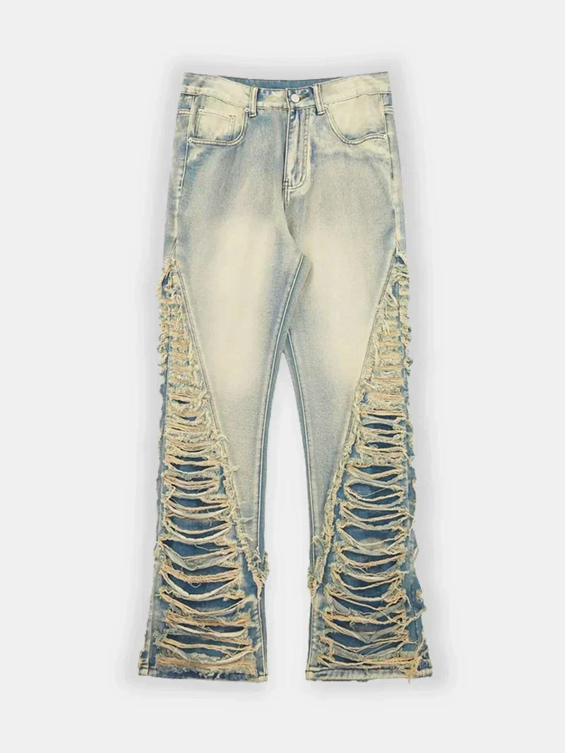 Ripped Flare Jeans – 21236