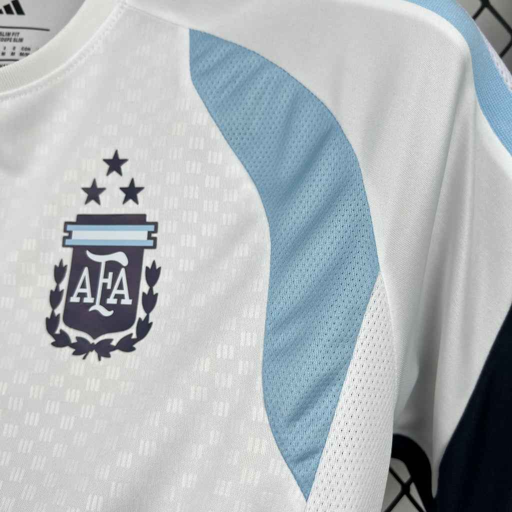 Maillot Argentine Pré-Match Blanc – Coupe du Monde 2026