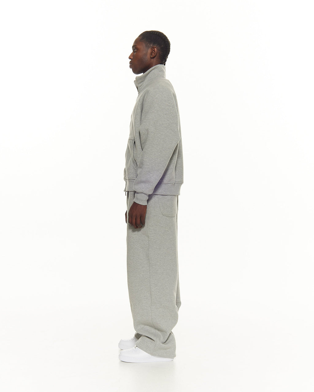 Cozy Track Jacket – Gray