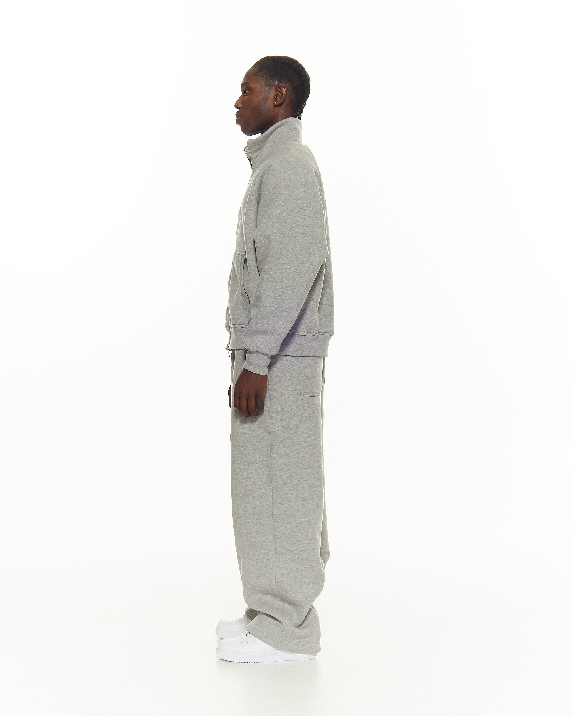 Cozy Track Jacket – Gray