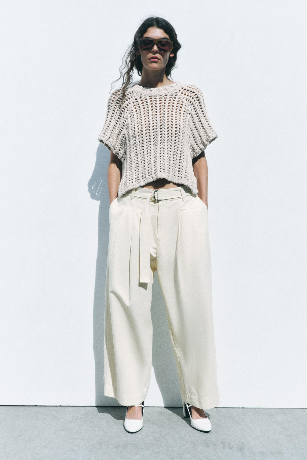 Thick Knit Top with Side Ties