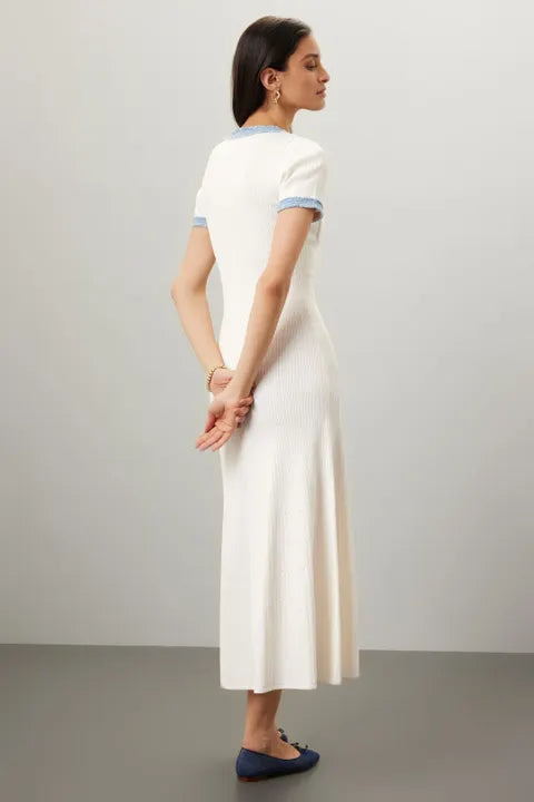 Buttoned Knit Dress – 154876