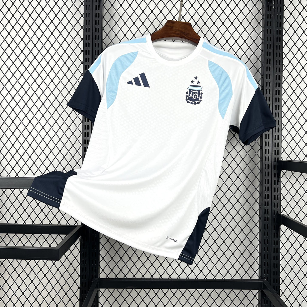 Maillot Argentine Pré-Match Blanc – Coupe du Monde 2026