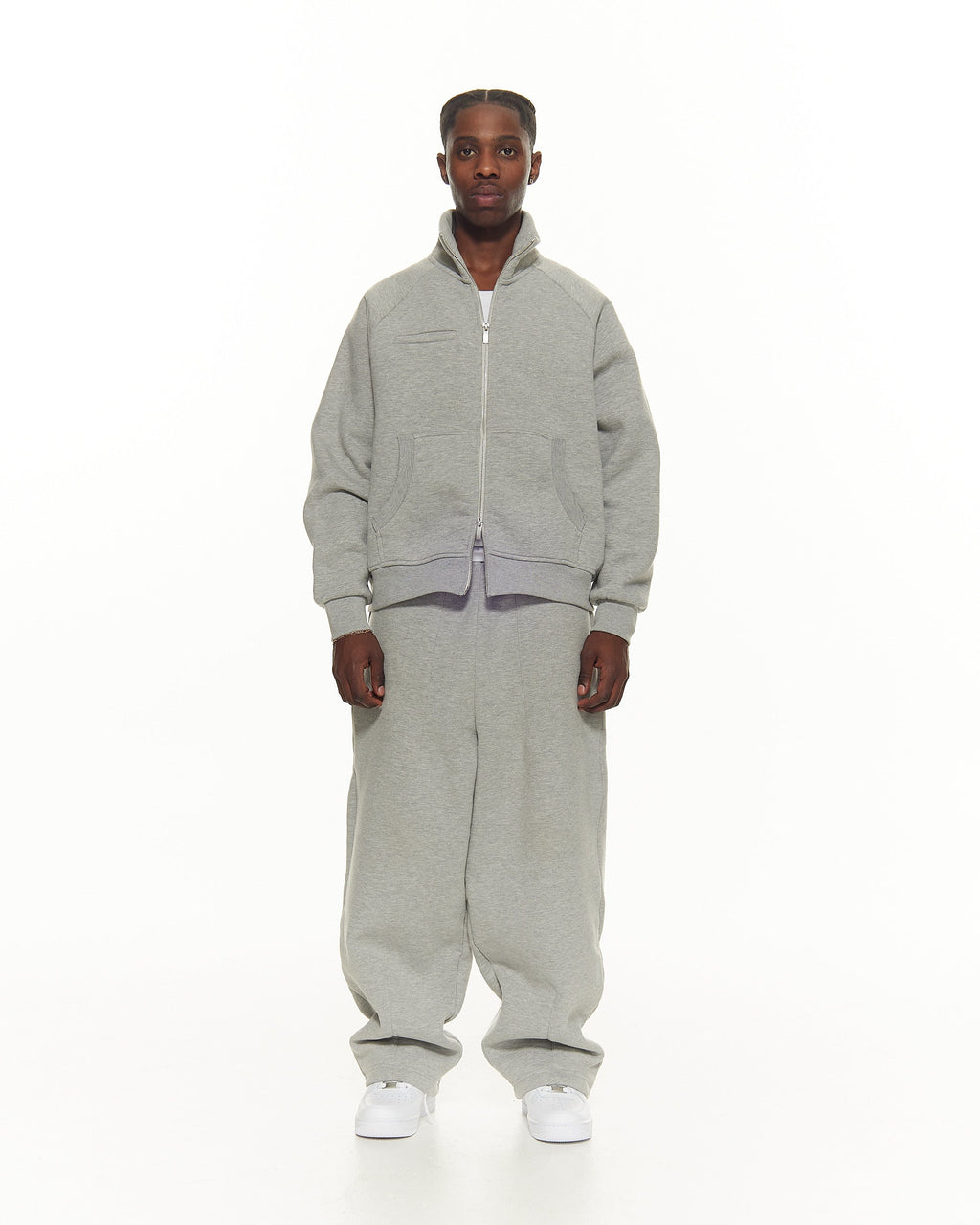 Cozy Track Jacket – Gray