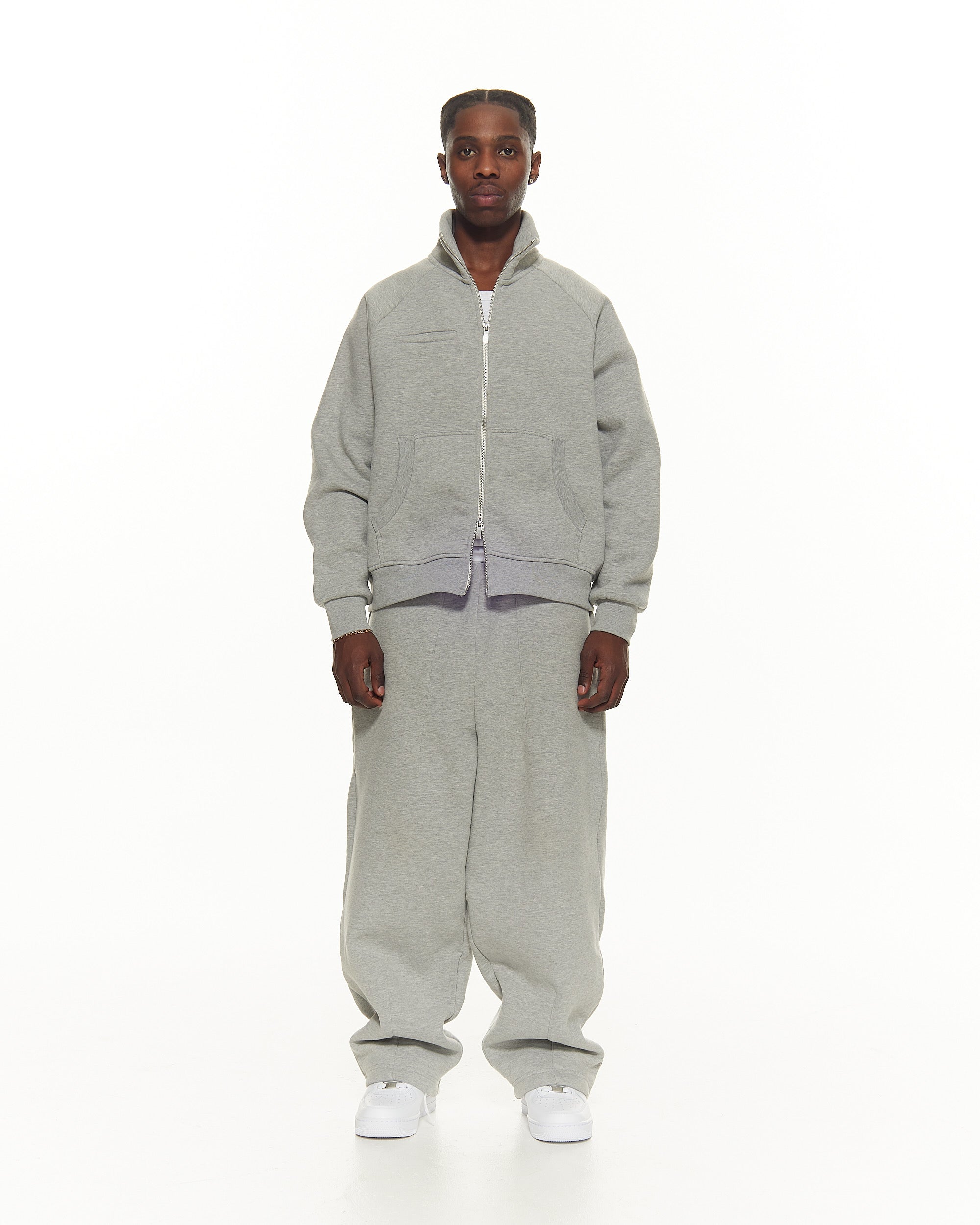Cozy Track Jacket – Gray