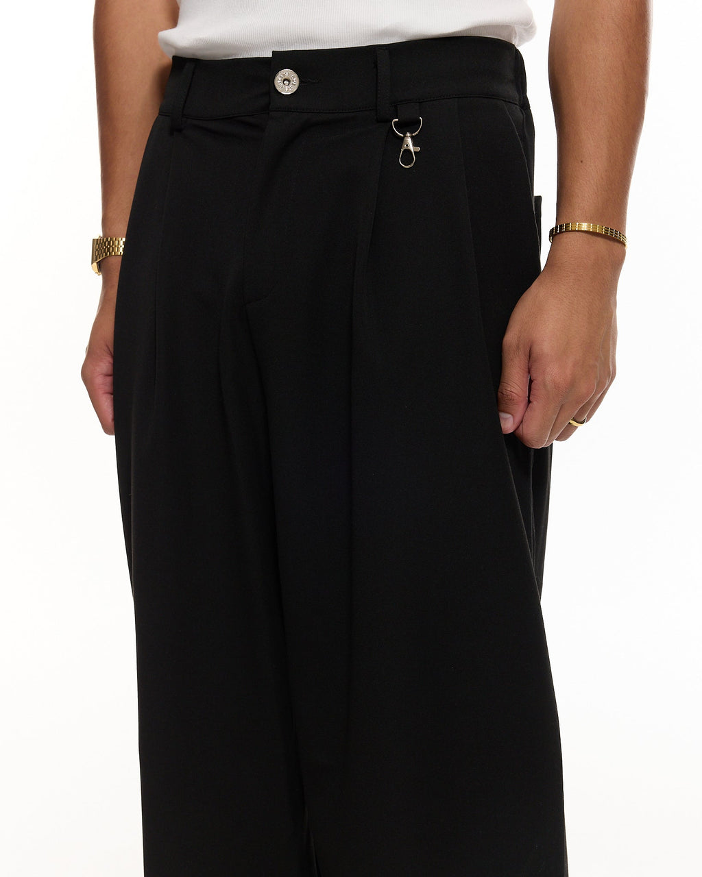Pleated Pants – Black