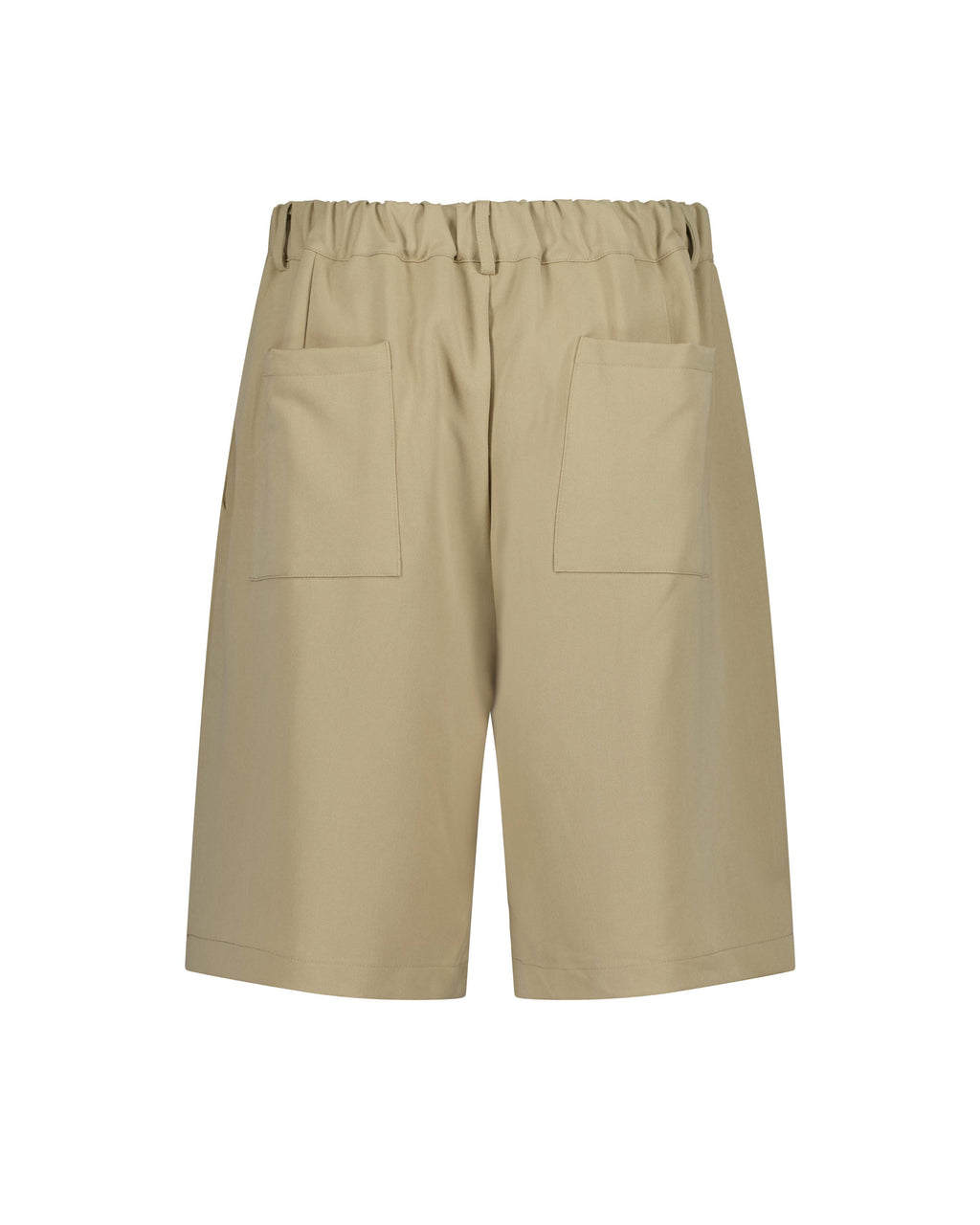 Pleated Shorts – Beige