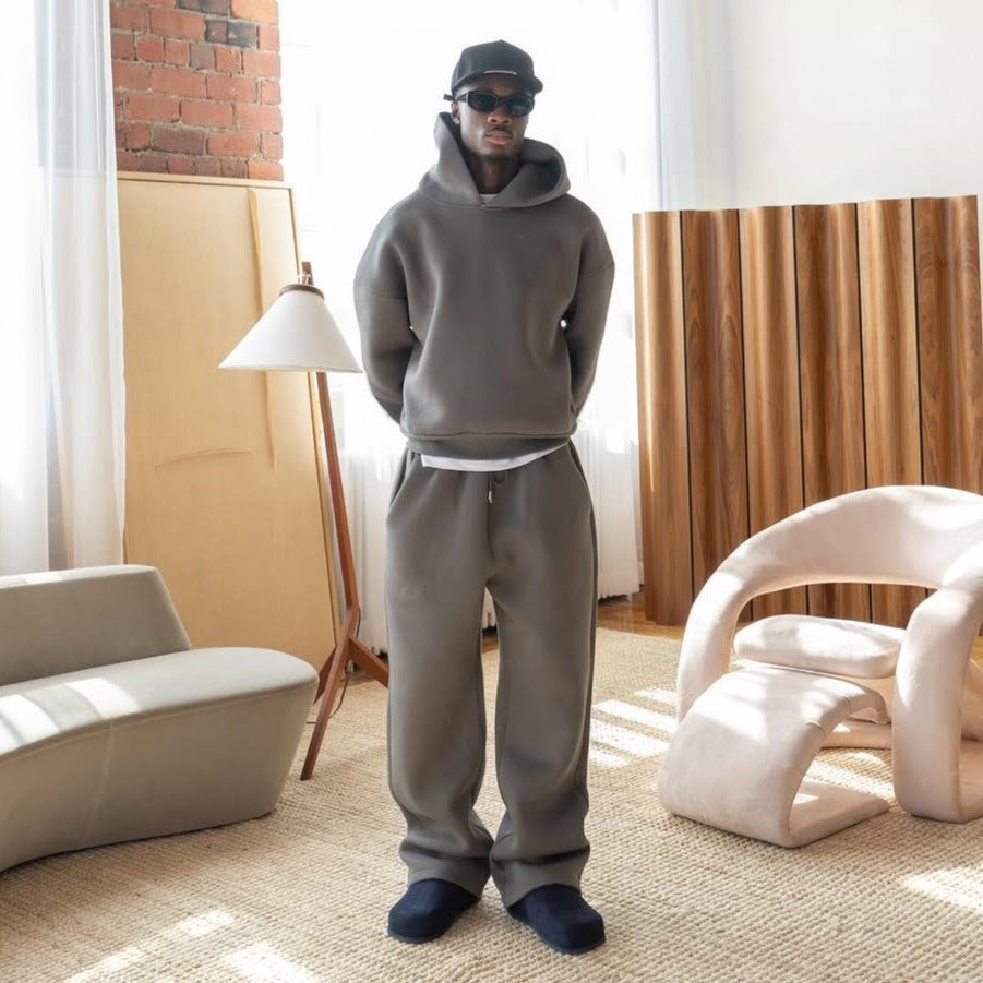 Monochrome Hoodie – Anthracite