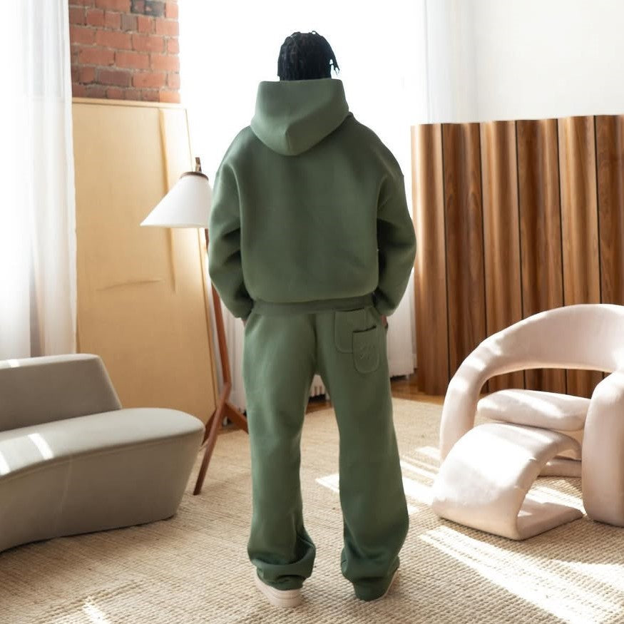 Monochrome Deep Green Pants