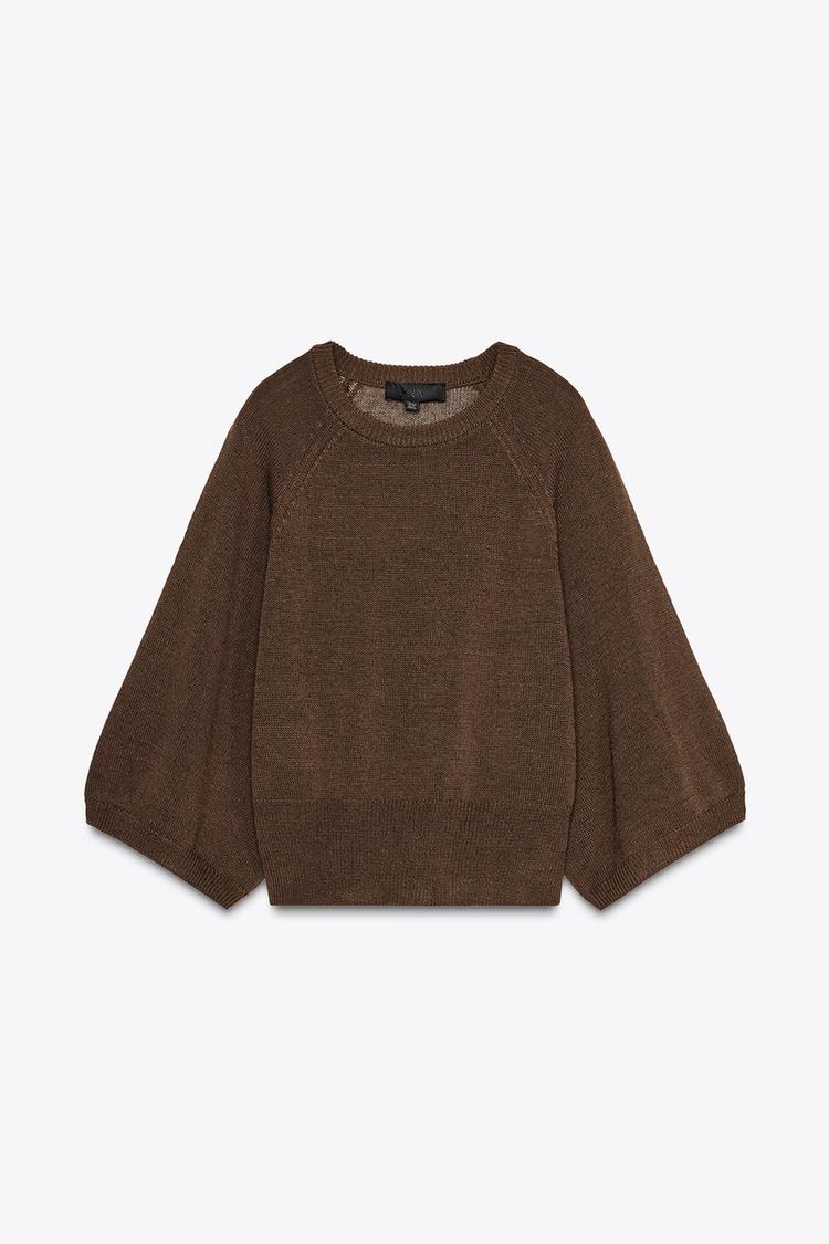 Oversized Sleeve Knit Sweater