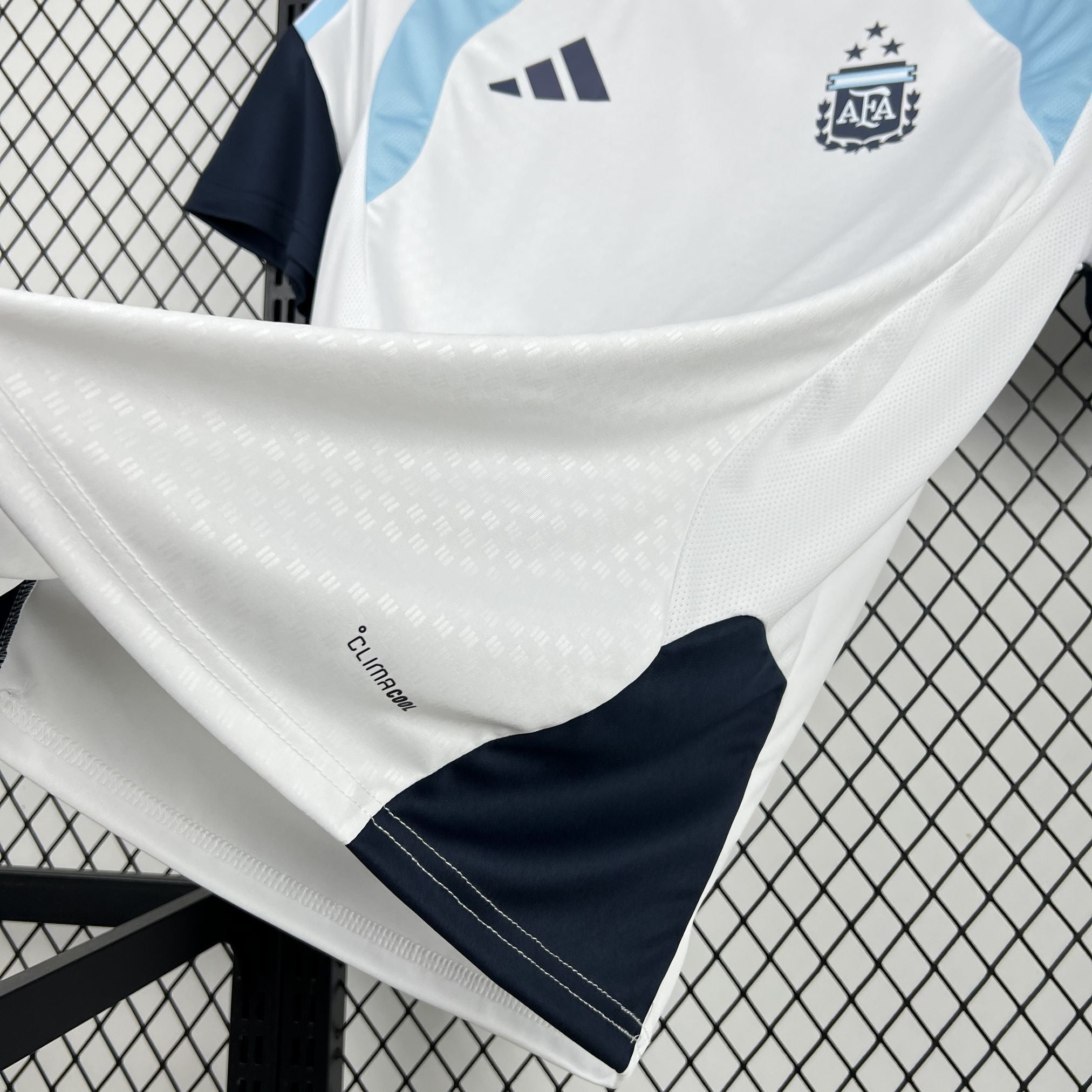 Maillot Argentine Pré-Match Blanc – Coupe du Monde 2026