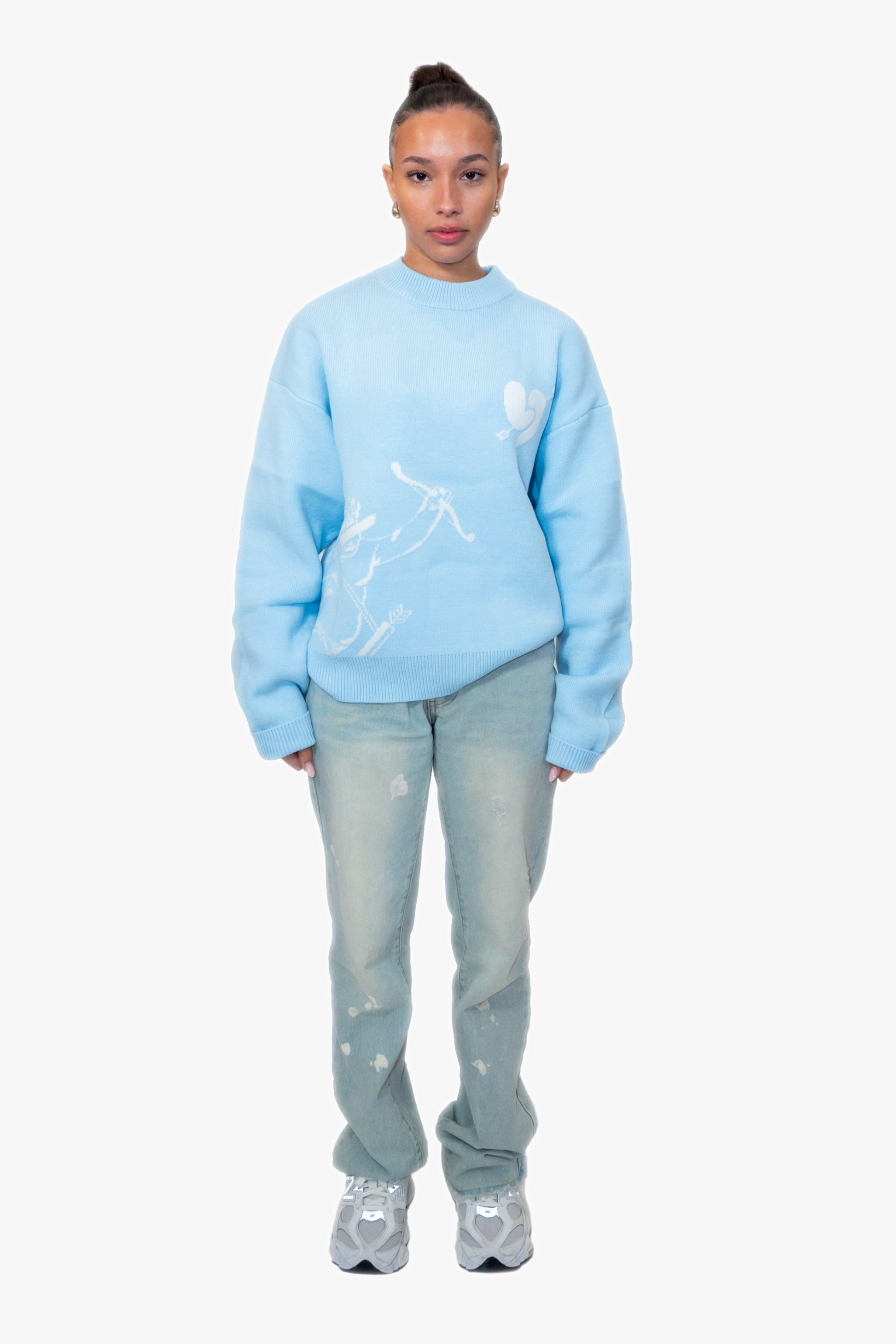 Oversized Knit “Arrow of Love” – 244574