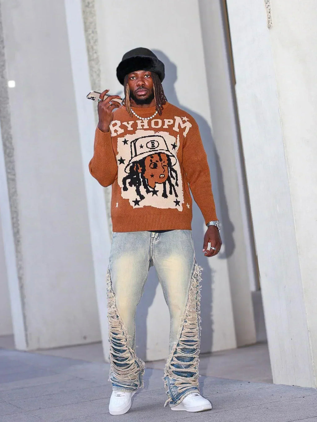 Ripped Flare Jeans – 21236